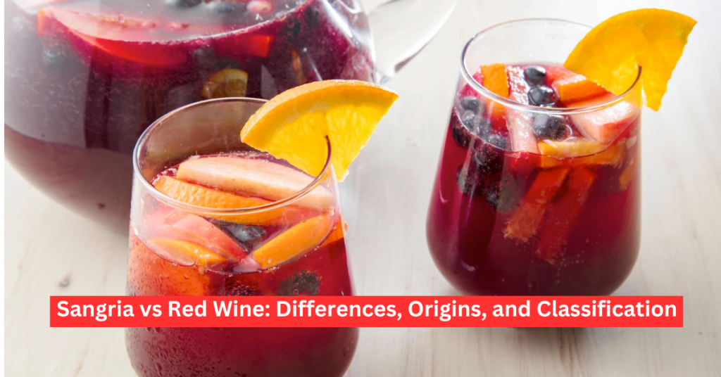 Sangria vs Red Wine: Differences, Origins, and Classification